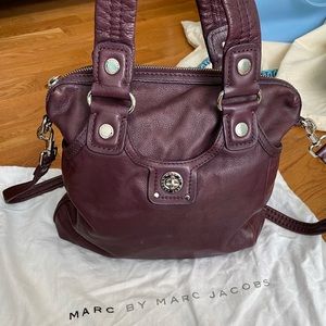 Marc by Marc Jacobs Leather Plum Crossbody Bag